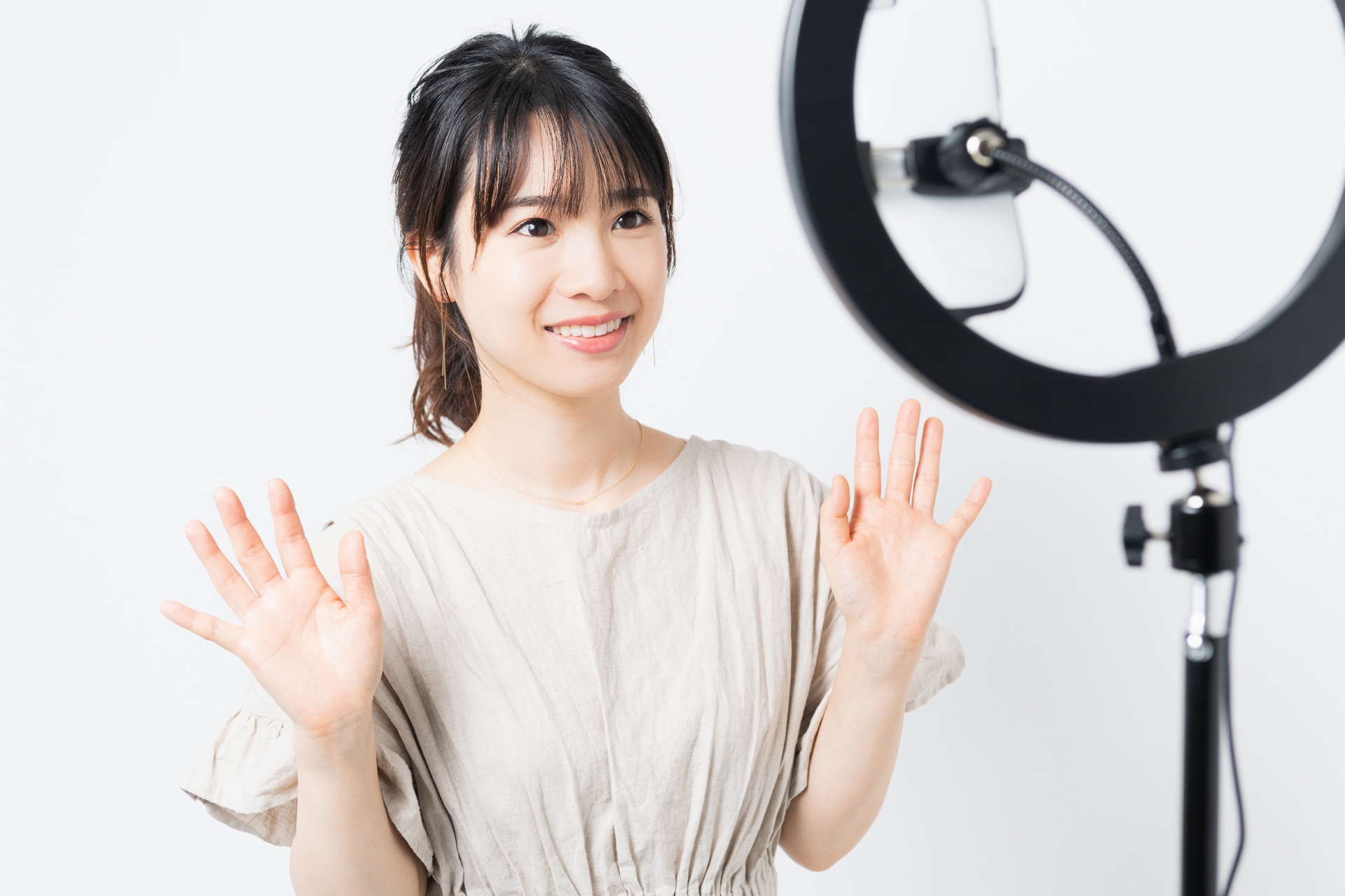 疲れている様子