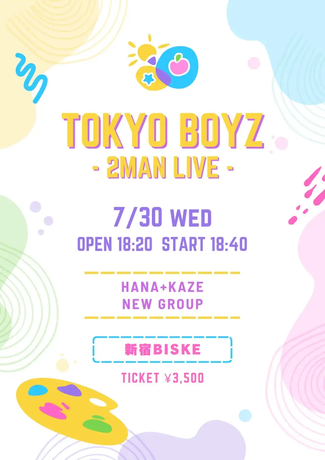 「TOKYO BOYZ -2MAN LIVE-」が7月30日に開催｜料金やチケット、出演者などを紹介
