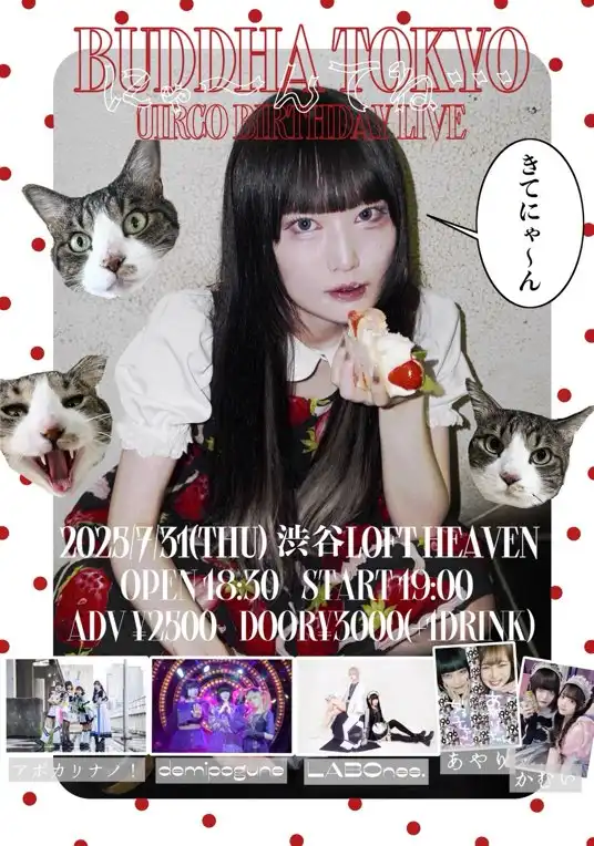 「Buddha TOKYO “jirco誕生祭2025″」が7月31日に開催｜料金やチケット、出演者などを紹介