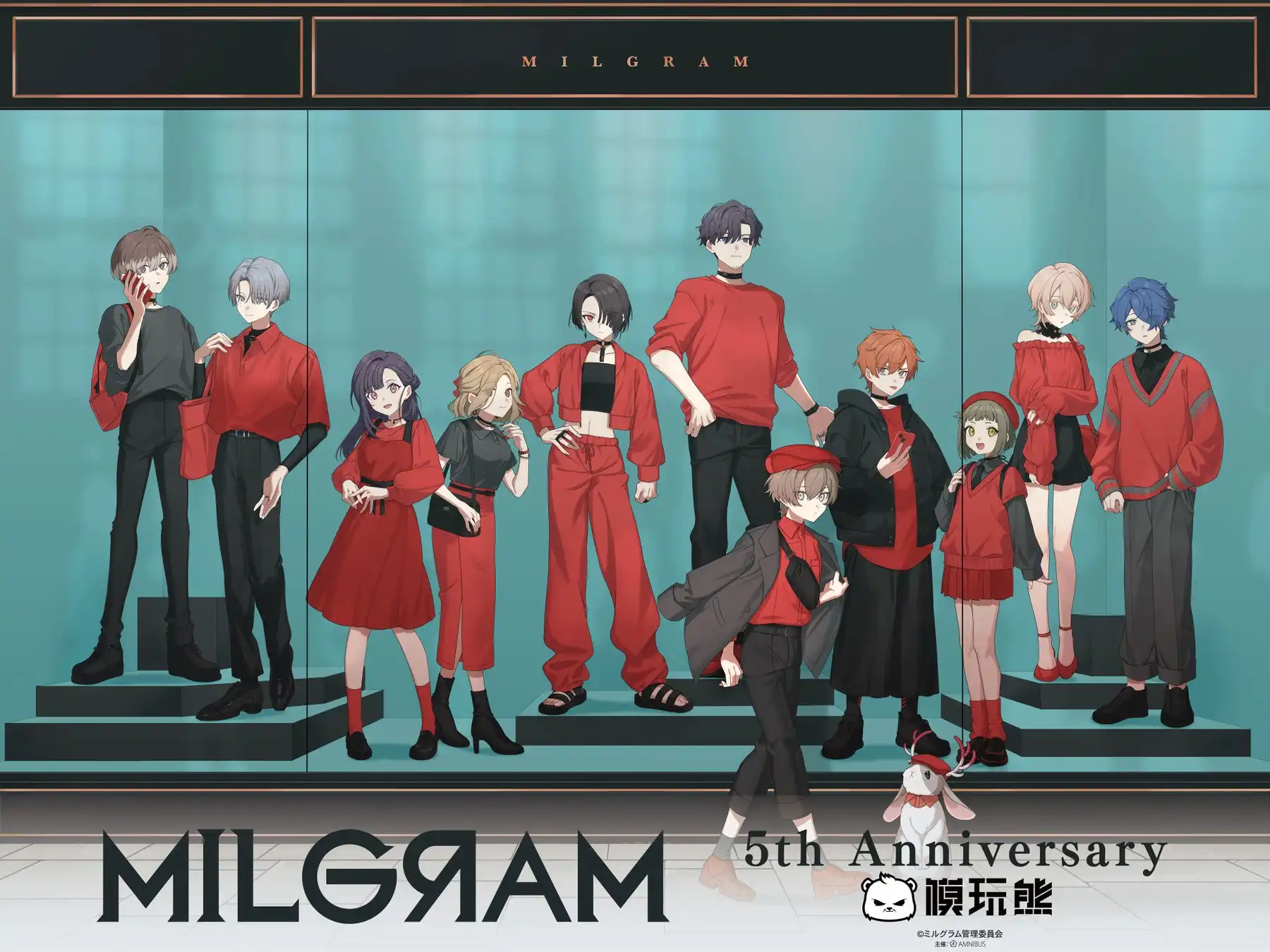 MILGRAMが中国KUMATOYS全国店舗で5th Anniversary POP UP STOREを8月6日から開催、描き下ろしイラスト使用商品と限定特典を多数展開