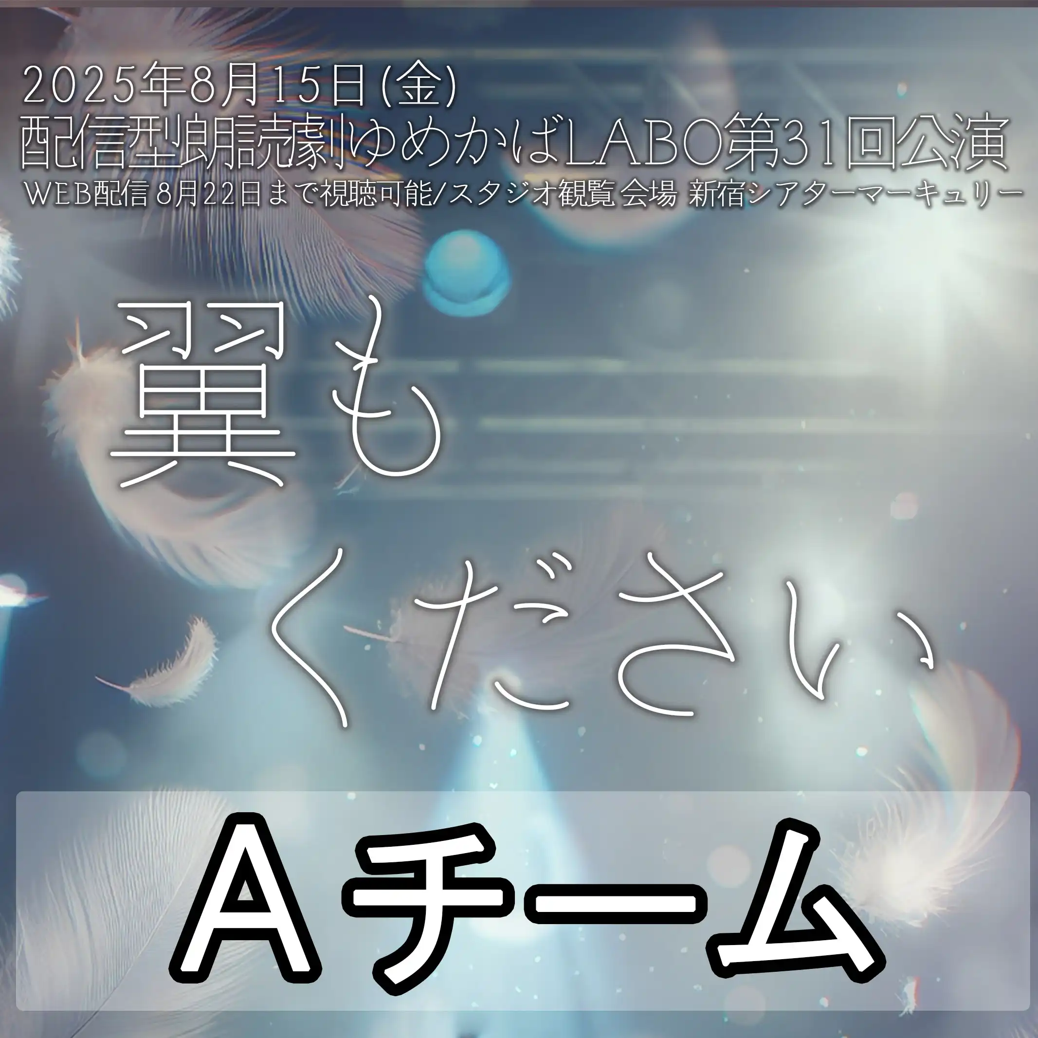 「翼もください【Aチーム】」が8月15日に開催｜料金やチケット、出演者などを紹介