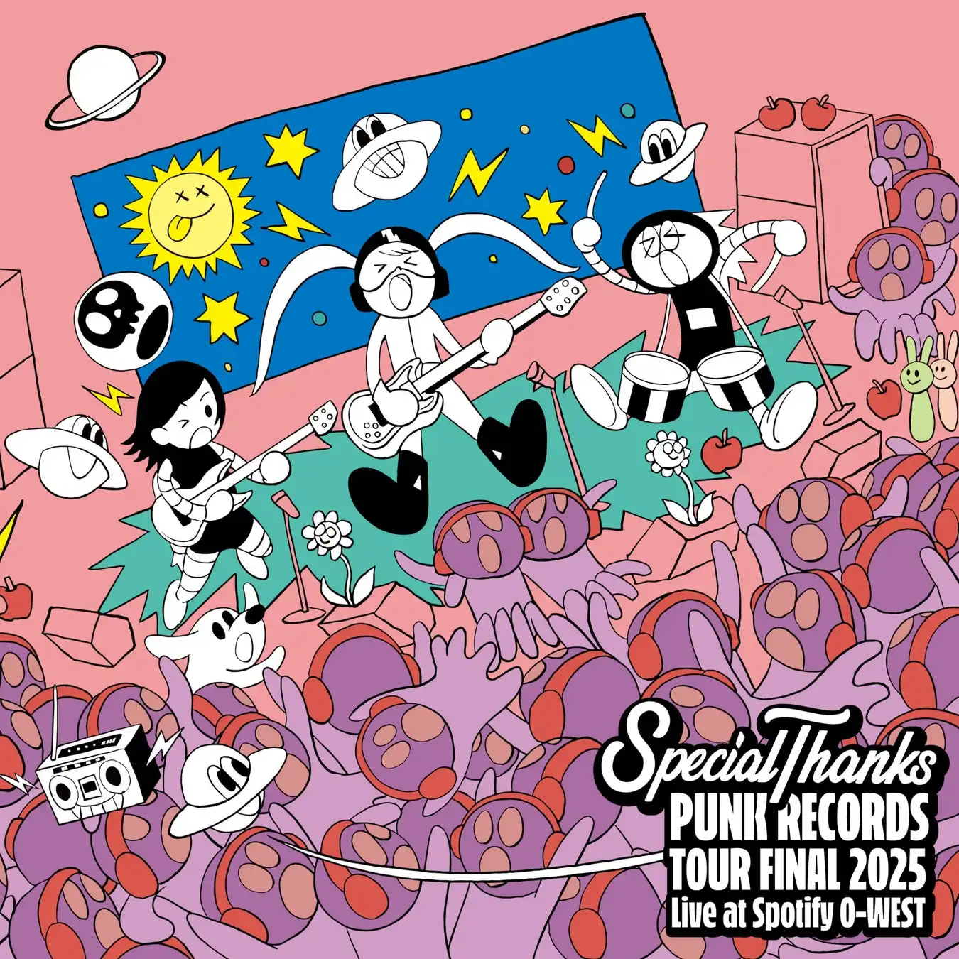 SpecialThanksがライブアルバム『PUNK RECORDS TOUR FINAL 2025 – Live at Spotify O-WEST』を8月9日リリース、渋谷でのツアーファイナル公演17曲を収録し記念無料ライブも即完売
