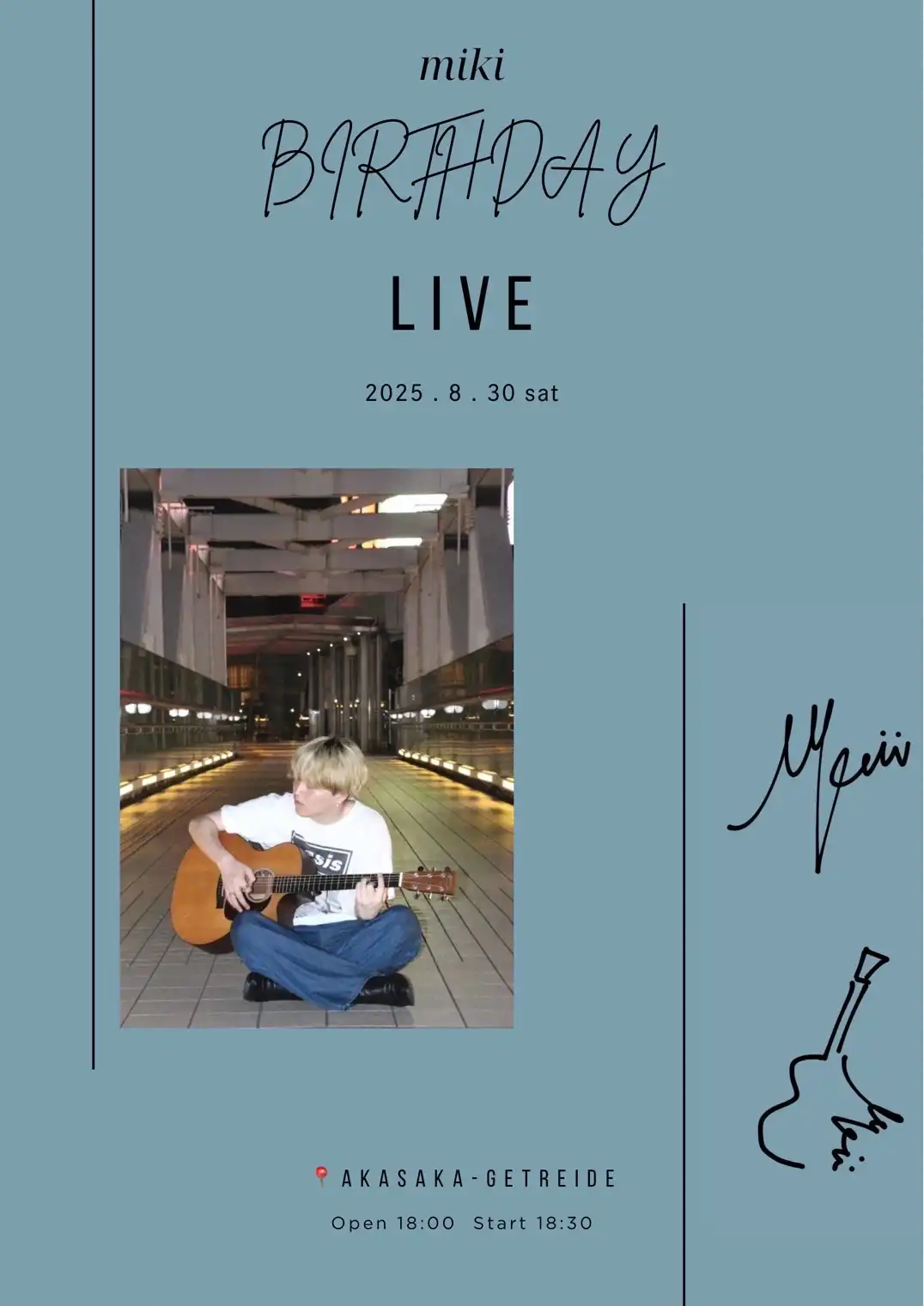 「miki BIRTHDAY LIVE」が8月30日に開催｜料金やチケット、出演者などを紹介